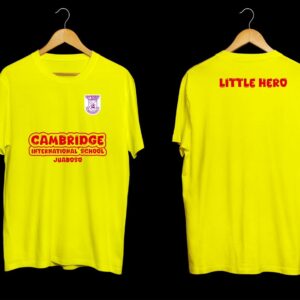 Heat printed or embroidered Lacoste of round necks for pupils and staff