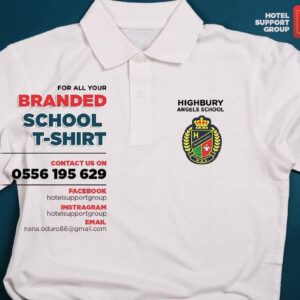 Kids Lacoste or Round Neck  Embroidered or Heat Press